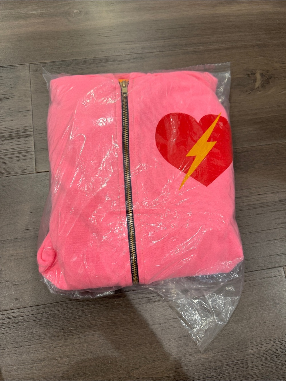 Aviator Nation Bolt Heart Hoodie NWT